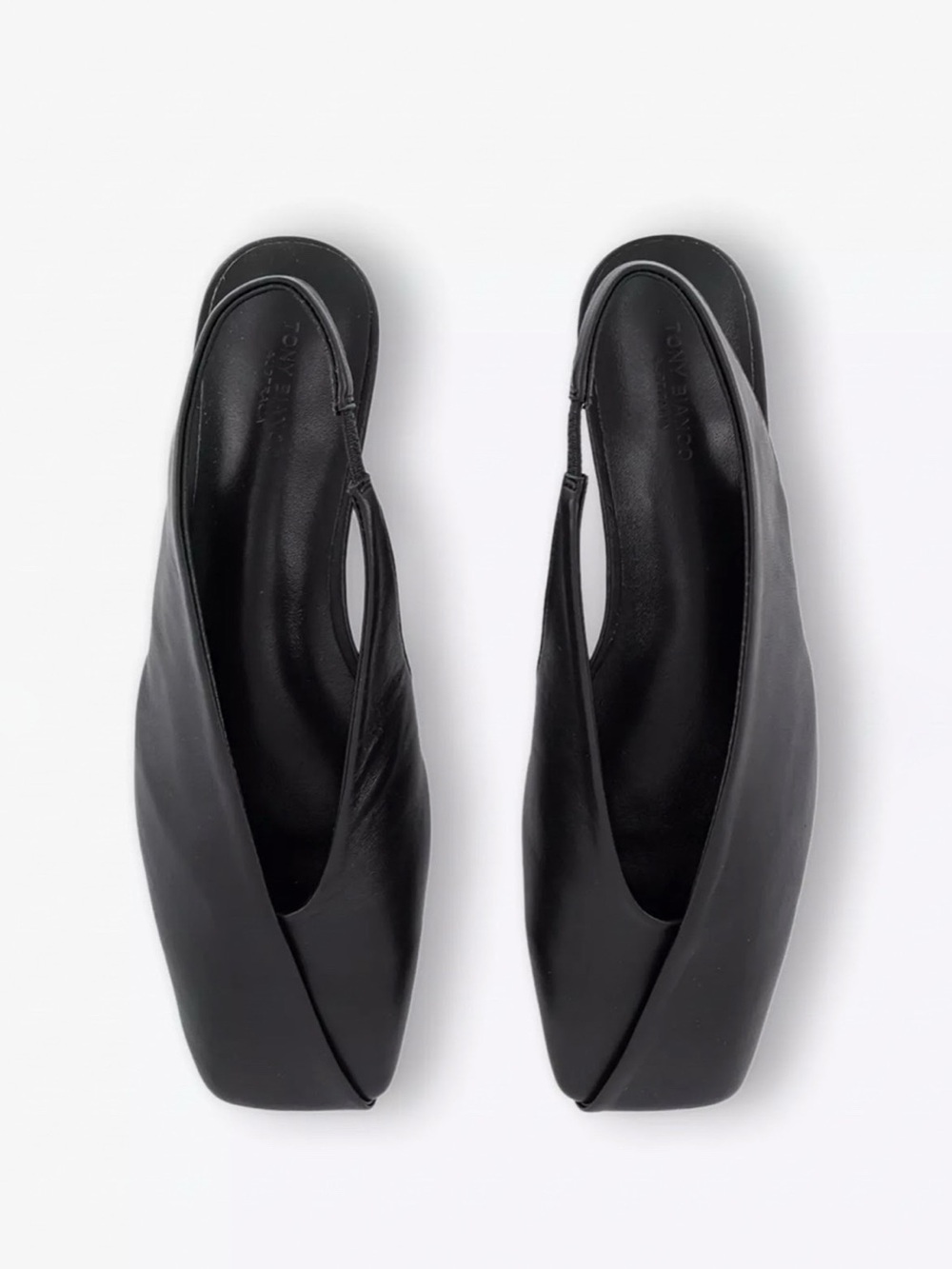 TONY BIANCO Hoop Slingback Leather Flats, 7